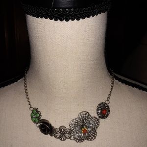 Nordstrom floral necklace/choker